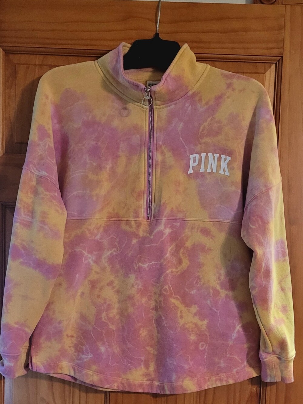 2022 Victoria's secret PINK tie dye 1/4 zip Size small